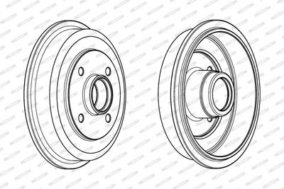 BREMSTROMMEL FERODO FDR329714 3