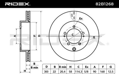 спирачен диск RIDEX