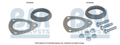 Монтажен комплект, изпускателна тръба BM Catalysts FK70043