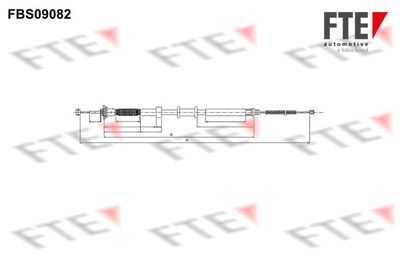 FTE 9250302 Трос ручного тормоза  для FIAT PANDA (Фиат Панда)