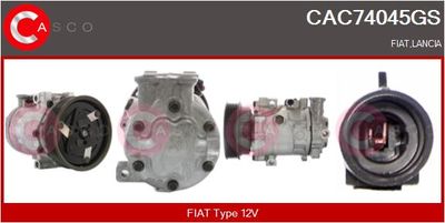 CASCO Compressor, airconditioning Genuine (CAC74045GS)