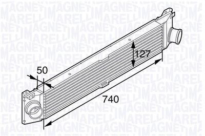 Интеркулер MAGNETI MARELLI 351319202150 для FIAT DUCATO