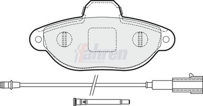 Fahren Brake Pad Set, disc brake FBP3141