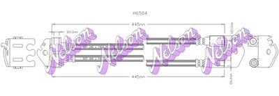 KAWE H6504 Тормозной шланг для FORD TRANSIT c бортовой платформой/ходовая часть (FM_ _, FN_ _) 2.0 TDCi (F_E_, F_F_)