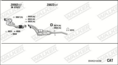 Изпускателна система WALKER BWK010039