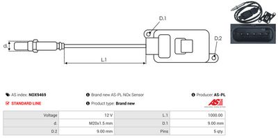 SENZOR NOX INJECTIE ADITIV AS-PL NOX9469 2