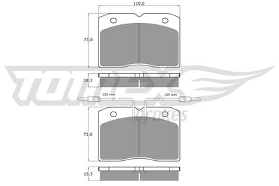 Bremsbelagsatz, Scheibenbremse