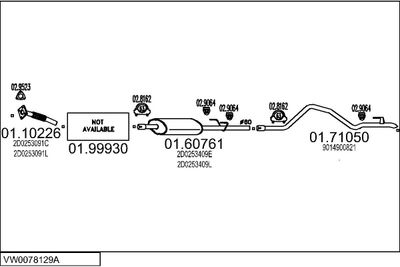 SISTEM DE ESAPAMENT MTS VW0078129A014098