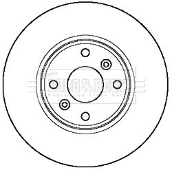 Tarcza hamulcowa BORG & BECK BBD5211