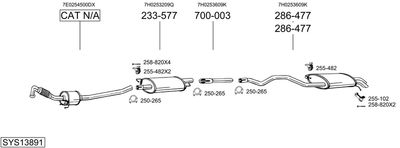 SISTEM DE ESAPAMENT BOSAL SYS13891