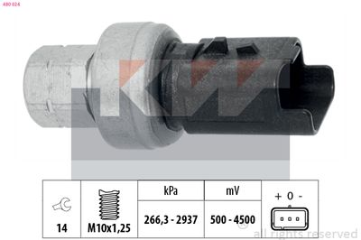Tlakový vypínač, klimatizace KW 480 024