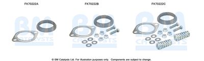 Zestaw montażowy, rura wydechowa BM CATALYSTS FK70222
