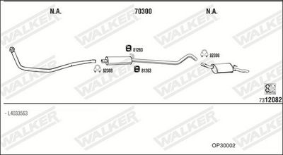 ABGASANLAGE WALKER OP30002