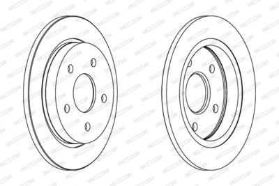 FERODO DDF232 Тормозные диски для FORD SCORPIO I Turnier (GGE)