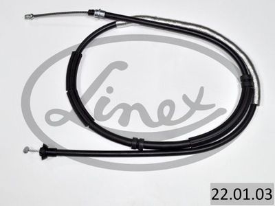 Тросик, cтояночный тормоз LINEX 22.01.03 для LANCIA DELTA