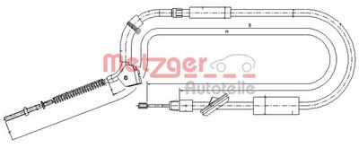 Cable Pull, parking brake 10.9332