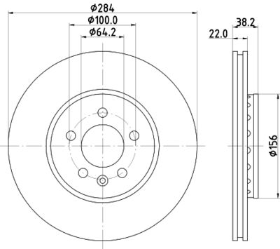 HELLA 8DD 355 107-251 Гальмівні диски для ROVER (Ровер)