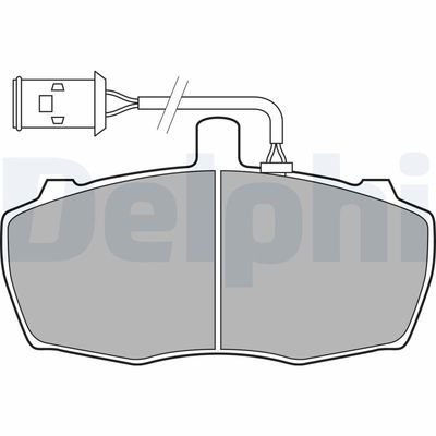 Delphi Brake Pad Set, disc brake LP2023