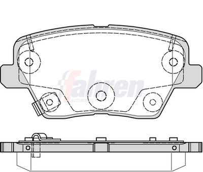 Fahren Brake Pad Set, disc brake FBP4022