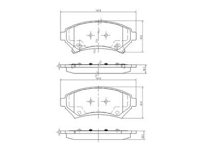 комплект спирачно феродо, дискови спирачки A.Z. Meisterteile AZMT-44-022-1044