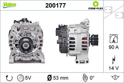 Генератор VALEO 200177 для MERCEDES-BENZ A-CLASS