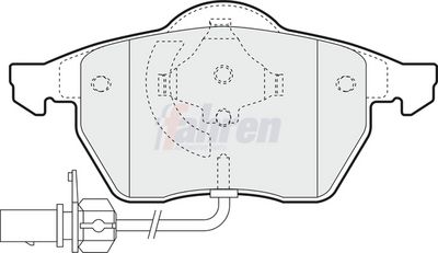 Fahren Brake Pad Set, disc brake FBP3016