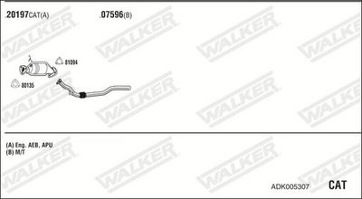 Изпускателна система WALKER ADK005307