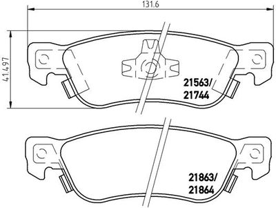 Комплект тормозных колодок, дисковый тормоз BREMBO P 34 003 для ISUZU TROOPER