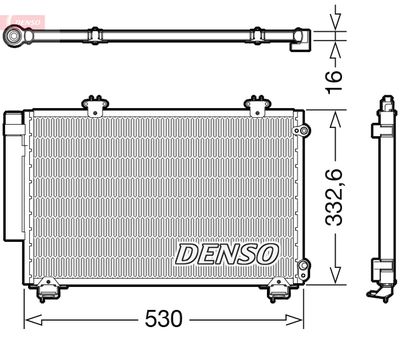 DENSO Condensor, airconditioning (DCN50060)