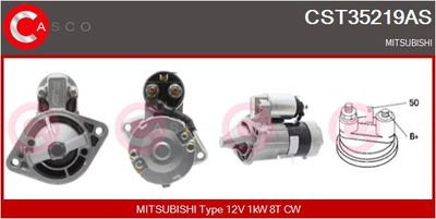 CASCO CST35219AS Стартер для MITSUBISHI LANCER V (CB_A, CD_A, CE_A)