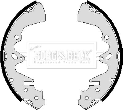 комплект спирачна челюст BORG & BECK BBS6108