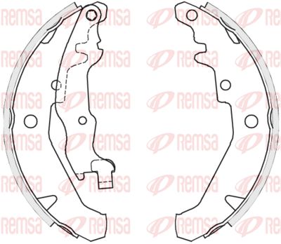 Комплект тормозных колодок REMSA 4139.01 для FIAT ALBEA