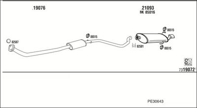 SISTEM DE ESAPAMENT WALKER PE30643