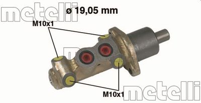 Главный тормозной цилиндр METELLI 05-0231 для PEUGEOT 306