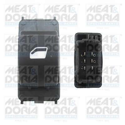 Выключатель, стеклолодъемник MEAT & DORIA 26093 для PEUGEOT 207