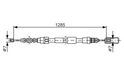 Cable Pull, parking brake 1 987 477 155