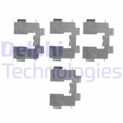 Комплектующие, колодки дискового тормоза DELPHI LX0513 для HYUNDAI SANTA FE