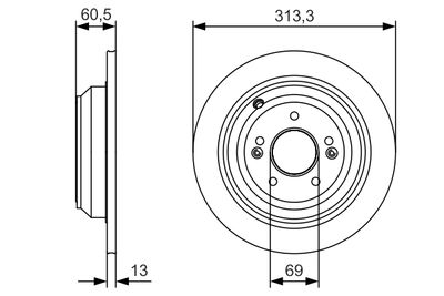 BREMSSCHEIBE BOSCH 0986479C27 4