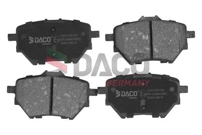 Комплект тормозных колодок, дисковый тормоз DACO Germany 320618 для PEUGEOT RIFTER