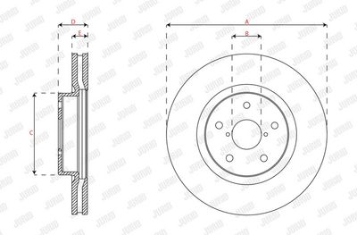 BREMSSCHEIBE JURID 563546JC1 1