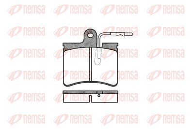Комплект тормозных колодок, дисковый тормоз REMSA 0125.04 для CITROËN AXEL