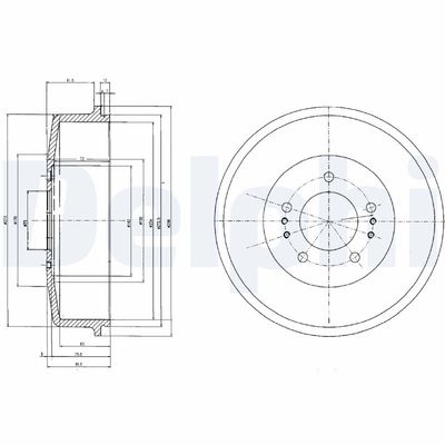 BREMSTROMMEL DELPHI BF520