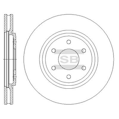 Тормозной диск Hi-Q SD4229 для NISSAN XTERRA