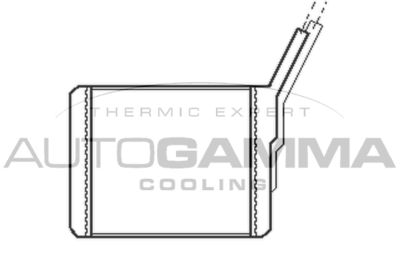 AUTOGAMMA 103527 Радиатор печки  для OPEL CAMPO (Опель Кампо)