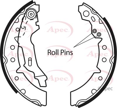 Brake Shoe Set APEC SHU620