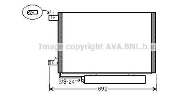 Конденсатор, кондиционер AVA QUALITY COOLING MSA5386D для MERCEDES-BENZ B-CLASS