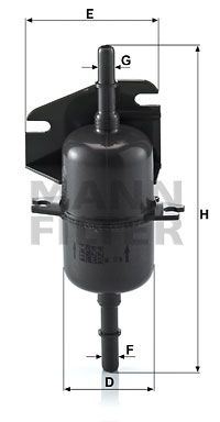 Топливный фильтр MANN-FILTER WK 510 для FIAT ALBEA
