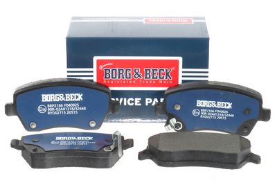 комплект спирачно феродо, дискови спирачки BORG & BECK BBP2166