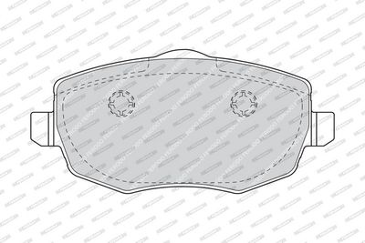 Remblokken set Voor , past: LANCIA YPSILON 1.2/1.3D/1.4 10.03-12.11