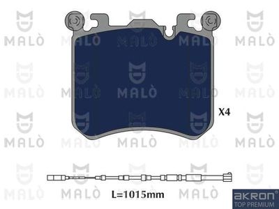 Комплект тормозных колодок, дисковый тормоз AKRON-MALÒ 1051242 для ROLLS-ROYCE WRAITH